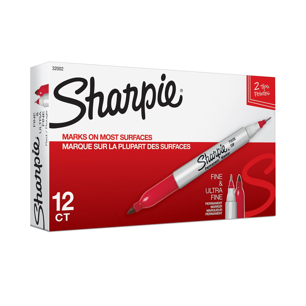 Bút lông dầu 2 đầu Sharpie Twin Tip - Fine/Ultra