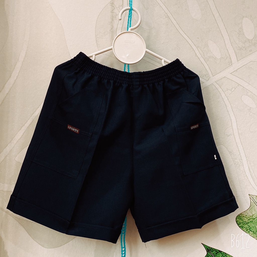Quần Short quần đùi học sinh xanh than 20-50kg XHN1066