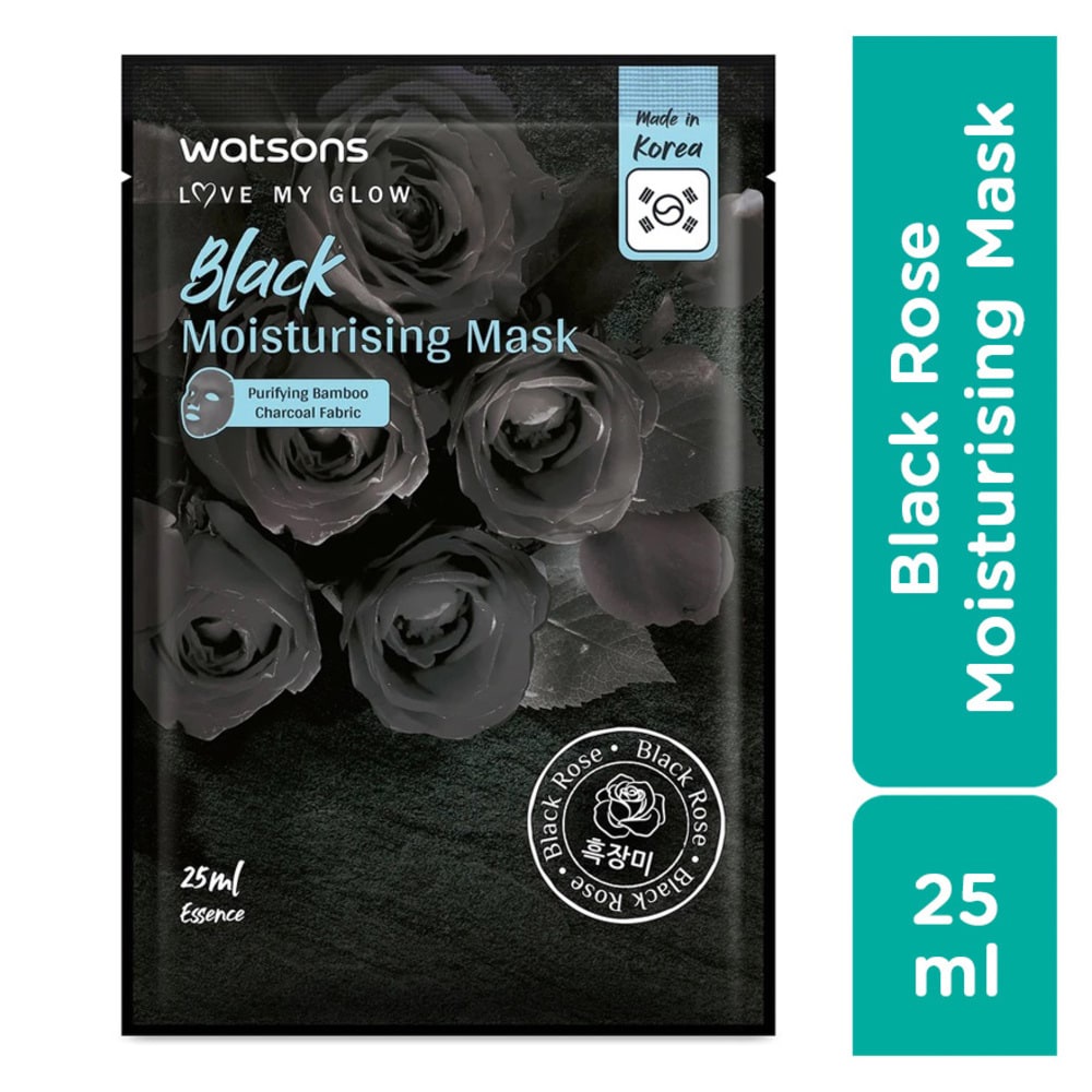 Mặt Nạ Watsons Black Moisturising Mask Black Rose Dưỡng Ẩm 25ml