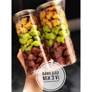 Bánh gấu tuổi thơ mix 3vị _ lon 430g