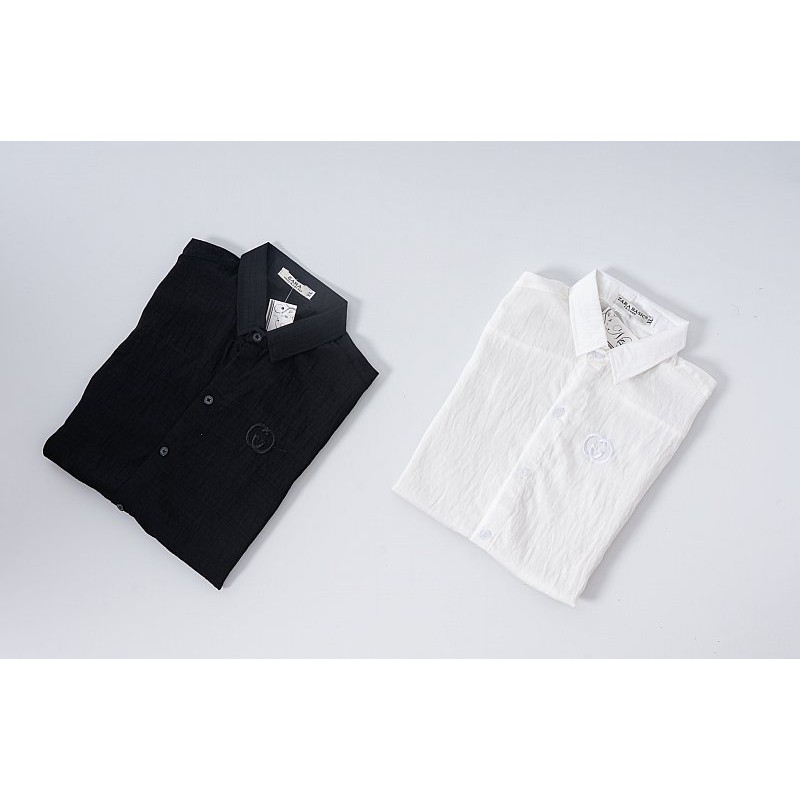 Áo sơ mi lụa ngắn tay nam LB009, vải dày, mát , đường may sắc sảo, áo sơ mi cao cấp LB1990 store | BigBuy360 - bigbuy360.vn