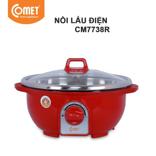 Nồi lẩu điện đa năng Comet CM7738 - Hàng chính hãng