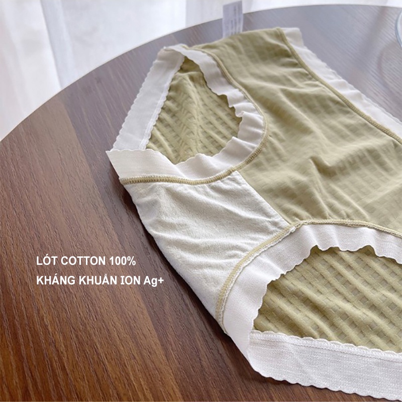 Quần lót nữ FABRIC tơ trơn siêu cấp - Quần chip nữ freesize FLQ169