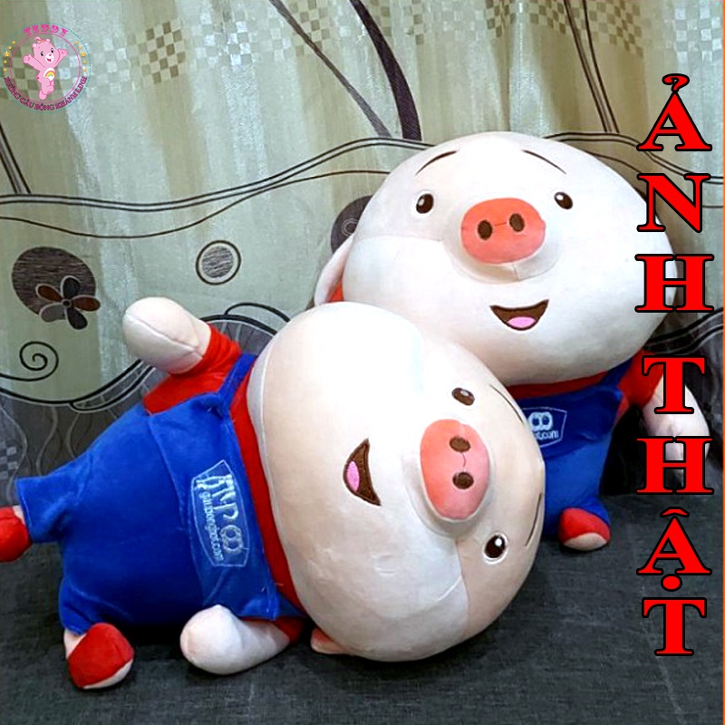 Gấu Bông Heo Tiktok Size To 60Cm Siêu Đáng Yêu Hàng Vải Bông Cao Cấp Xuất Siêu Thị