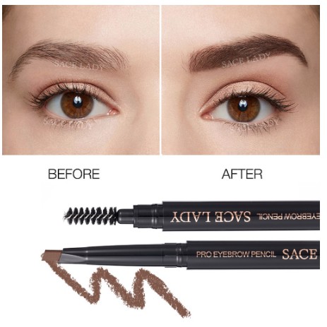 Chì Vẽ Chân Mày SACE LADY Có Đầu Cọ Chuốt Thiết Kế 2 Trong 1 Tiện Dụng | BigBuy360 - bigbuy360.vn