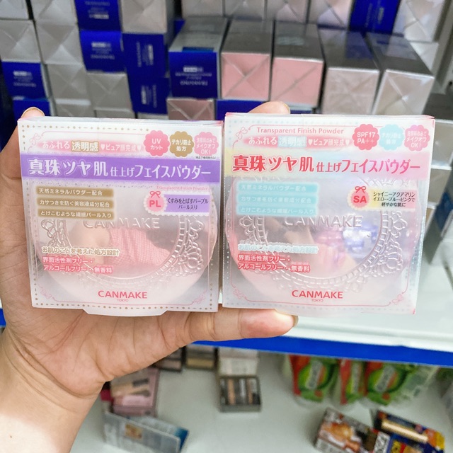 Phấn phủ ngọc trai Canmake Transparent Finish Powder SA 10g - Japan