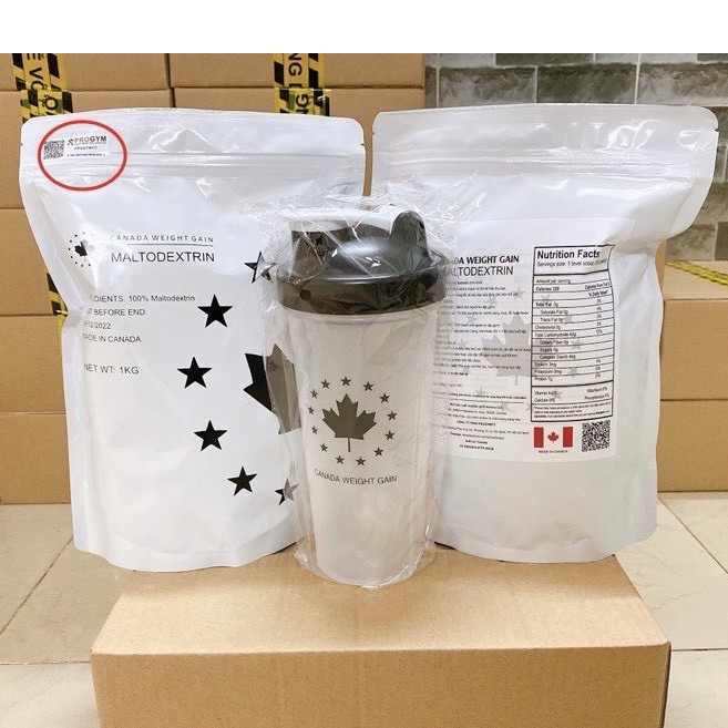 COMBO 2 TÚI + Tặng Bình Lắc - Sữa tăng cân tăng cơ Maltodextrin túi 1kg (Chính Hãng) -TĂNG CÂN NHANH TRONG 2 TUẦN
