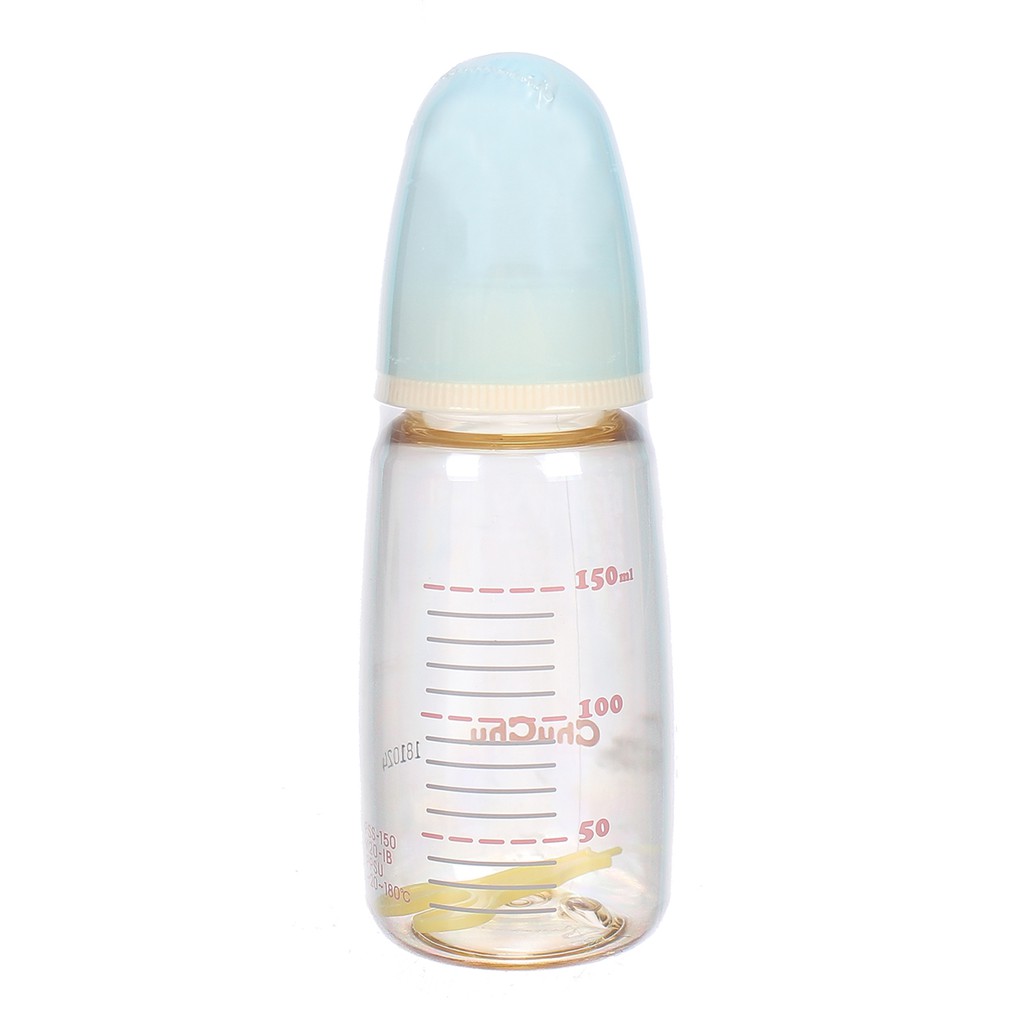 Bình sữa ChuChuBaby 150ml thủy tinh có núm silicone