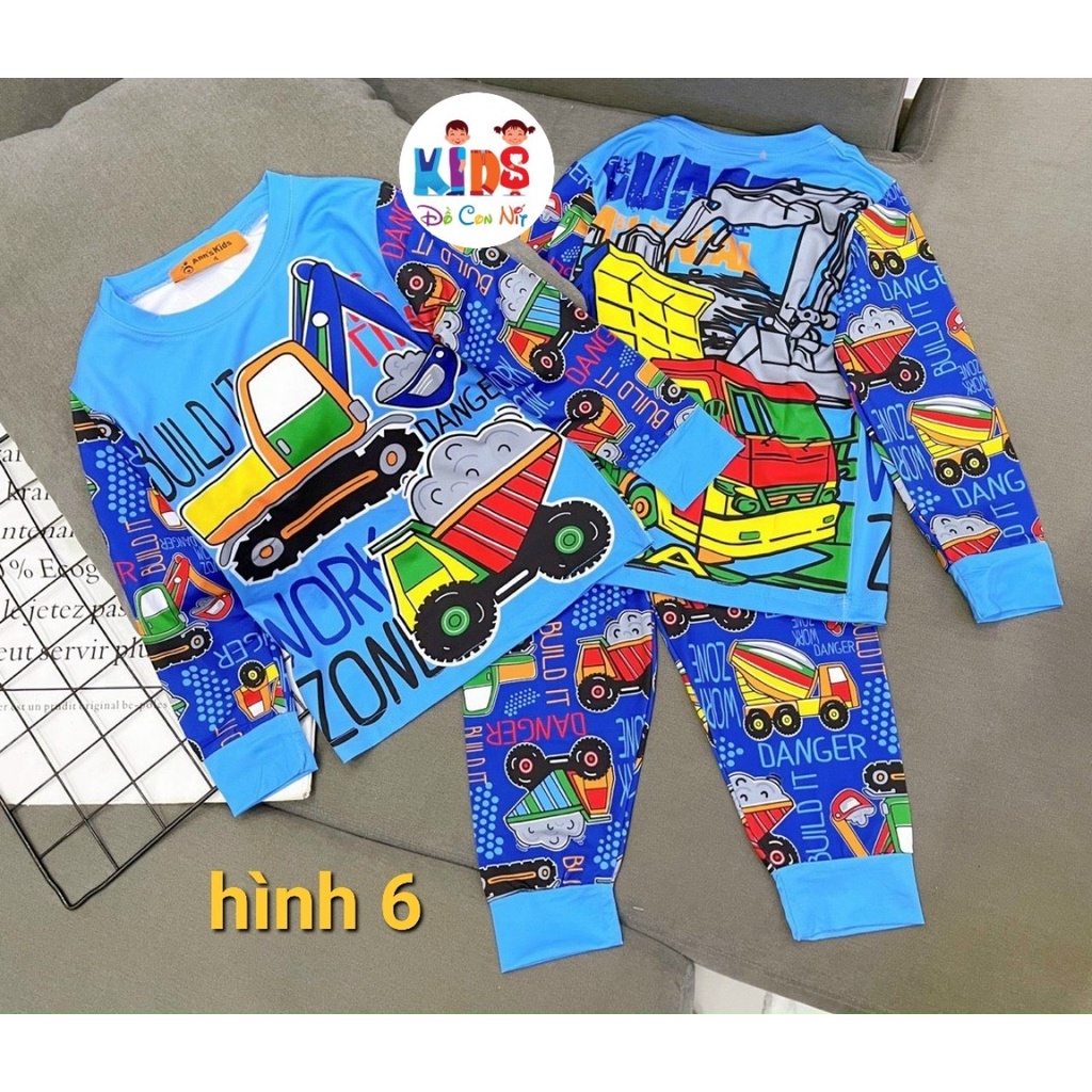 THUN LẠNH SIÊU NHÂN TAY DÀI BÉ TRAI - ĐỒ BỘ TRẺ EM