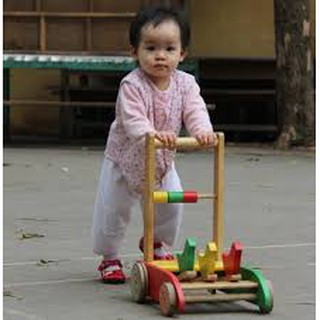 [Trợ giá] Xe Tập Đi Bằng Gỗ Cho Bé (tập đi 3 con chim)