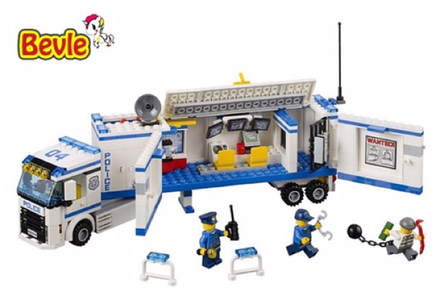 Lắp ráp xếp hình urban police 10420-Xe cảnh sát lưu động