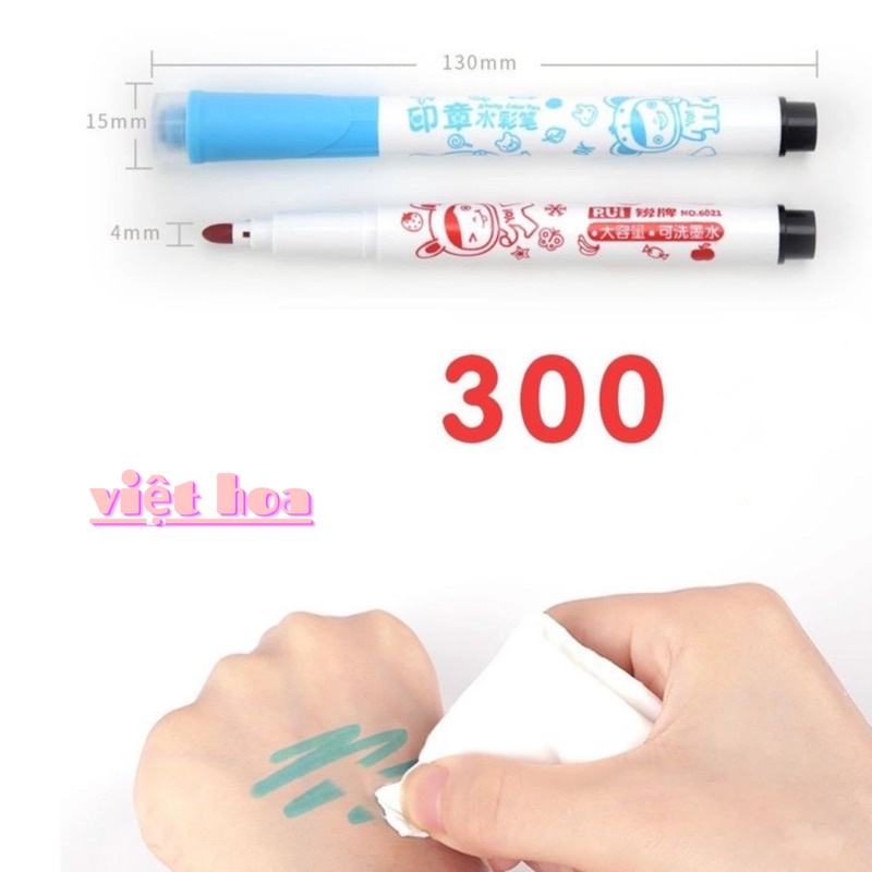 Bút màu dạ đầu hình con dấu 12/18/24/36 màu RUI