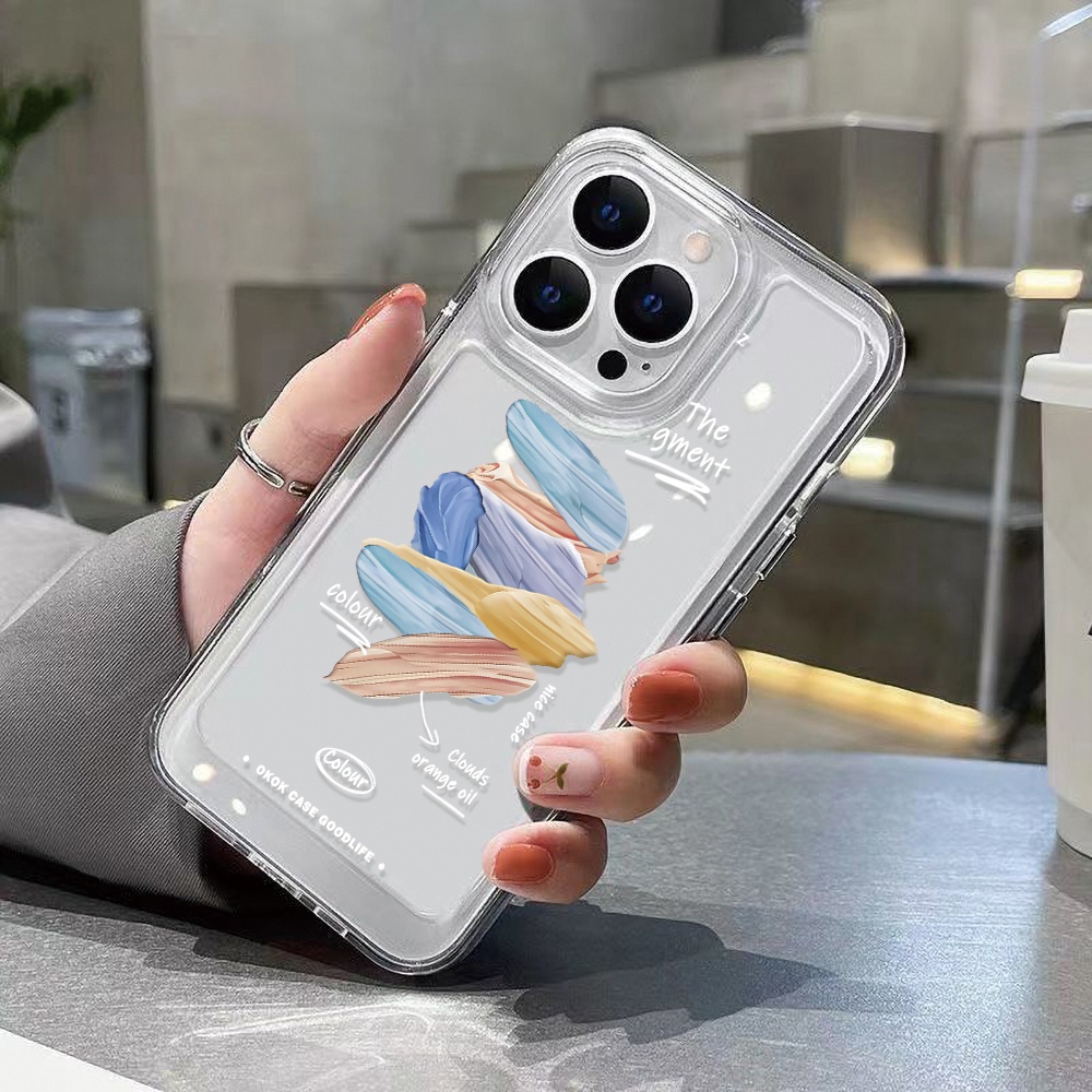 Ốp Điện Thoại Trong Suốt Thời Trang Cho iphone 11 13 7 8 Plus 12 13Pro Max X XS Max 7 8 SE 2020