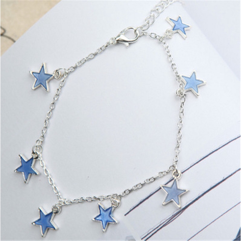 Lắc chân hình ngôi sao xanh phát sáng | BigBuy360 - bigbuy360.vn