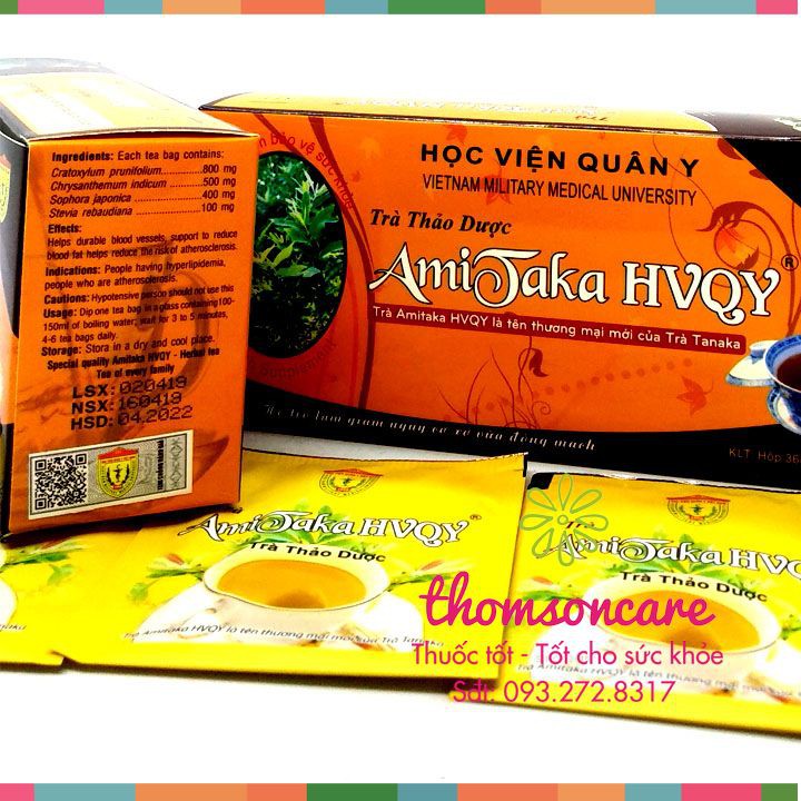 Trà Tanaka (tên mới: Amitaka) Học viện quân y -Trà thảo dược - Điều hòa huyết áp - Ăn ngủ tốt | BigBuy360 - bigbuy360.vn
