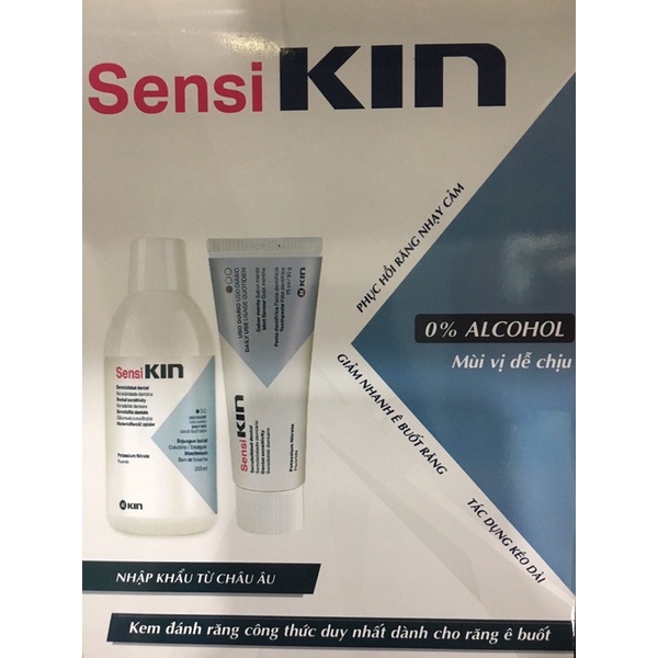 1 Thùng  24 tuýp) Kem đánh răng ngừa ê buốt Kin Sensi 75ml