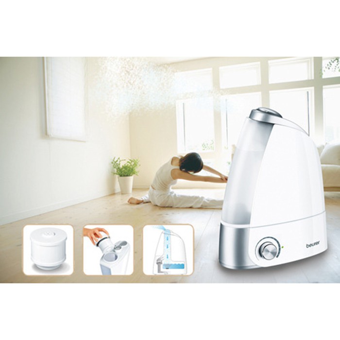 Máy tạo độ ẩm không khí, công nghệ phun siêu âm, công suất 20W - Hàng chính hãng Beurer LB44