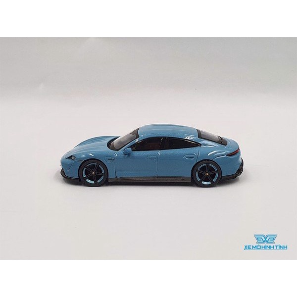 Xe Mô Hình Porsche Taycan Turbo S Frozen 1:64 MiniGT ( Xanh )