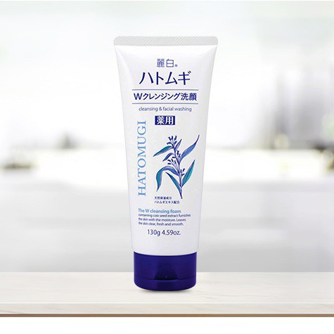 Sữa Rửa Mặt HATOMUGI Reihaku Hạt Ý Dĩ Nội Địa Nhật Bản - Tuýp 130g | BigBuy360 - bigbuy360.vn