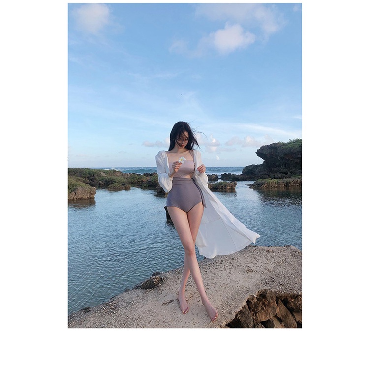 Bộ Đồ Bơi Một Mảnh Hai Dây Màu Sắc Ngọt Ngào Phong Cách Hàn Quốc Thời Trang Mùa Hè Cho Nữ | BigBuy360 - bigbuy360.vn