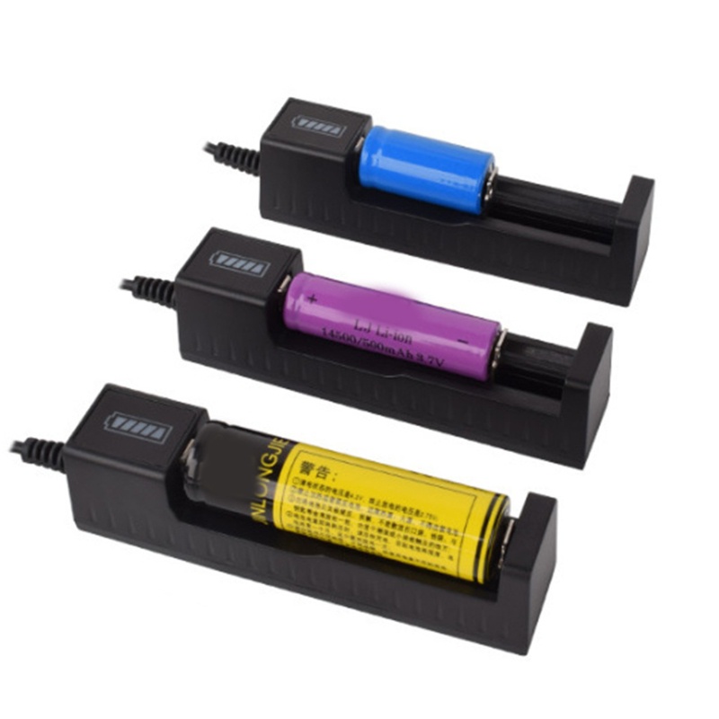 Bộ sạc pin nhanh một ngăn Blg cổng usb thông minh phổ biến mới cập nhập cho pin có thể sạc lại 18650 14500 1634