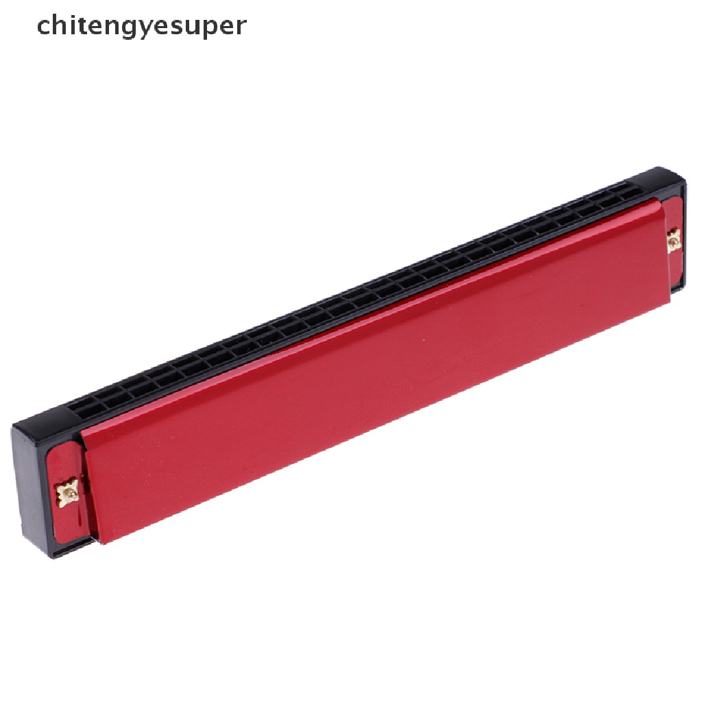 Chitengyesuper Professional 24 Hole harmonica key C mouth metal organ for beginners CGS