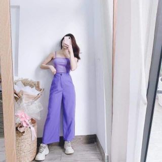 SÉT BỘ QUẦN +ÁO 2DÂY MÀU TÍM