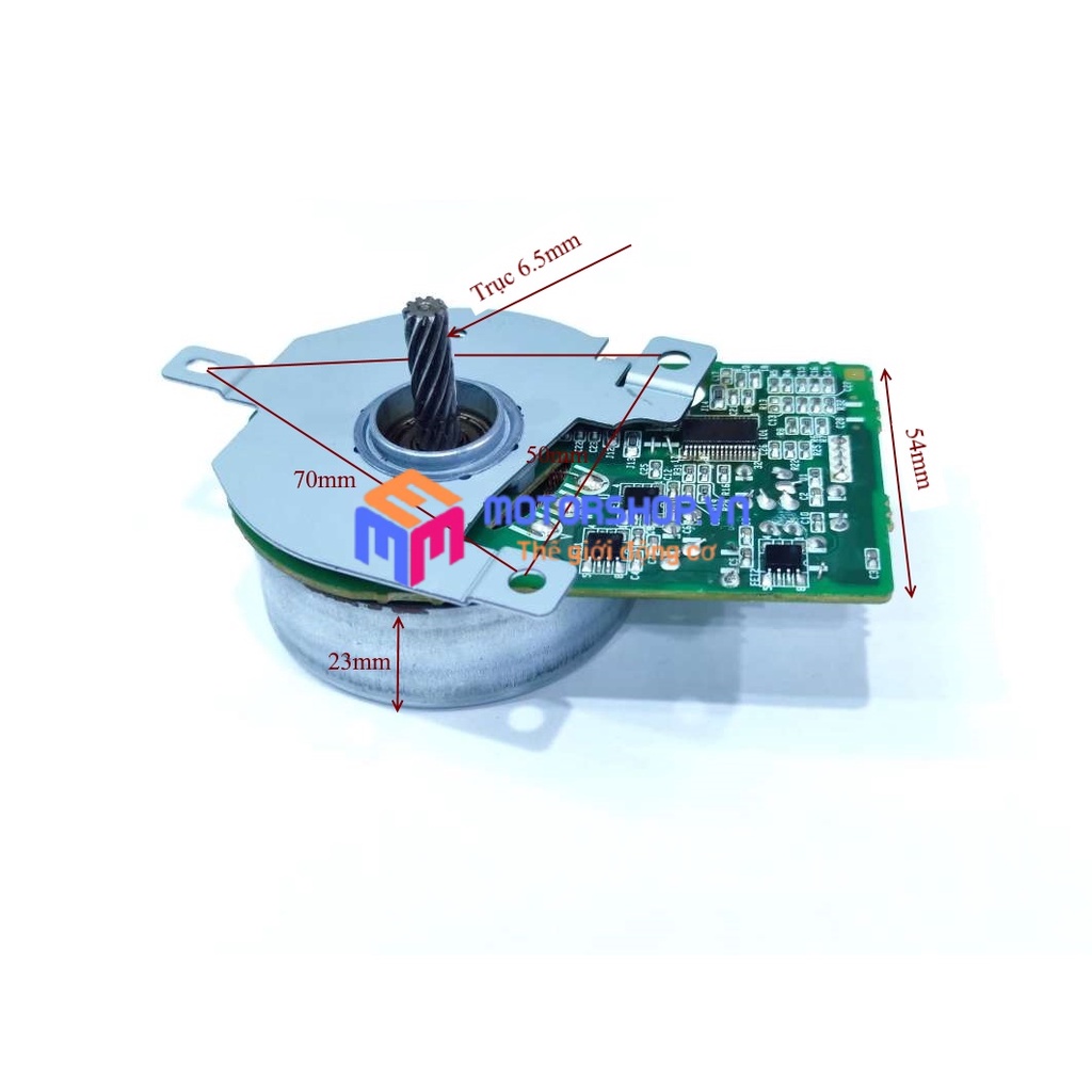 ĐỘNG CƠ BRUSHLESS KHÔNG CHỔI THAN CHẾ QUẠT 8V-24V TRỤC 6.5MM