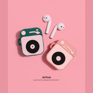 ốp airpod airpods case airpod 2 case airpod pro bọc airpods 2 ốp lưng airpod protective cover ☽Creative airpods protective cover silicone Apple wireless bluetooth headset 2nd generation cute cartoon soft shell ins box ipods charging turntable