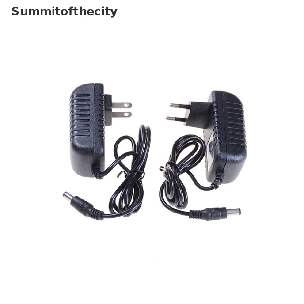 1 Bộ Chuyển Đổi Nguồn Điện DC 12V 2A EU / US 5.5mm Cho Đèn LED CCTV