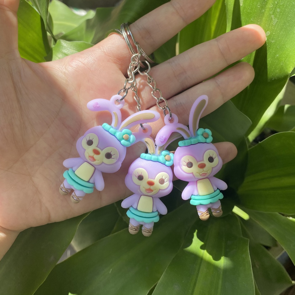 Móc khóa thỏ tím cute