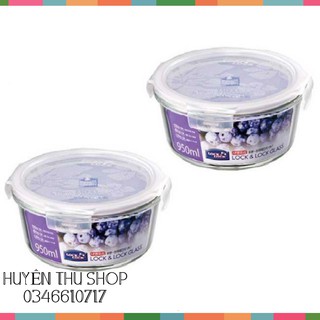 Hộp thủy tinh chịu nhiệt cao cấp Lock & lock 950ml