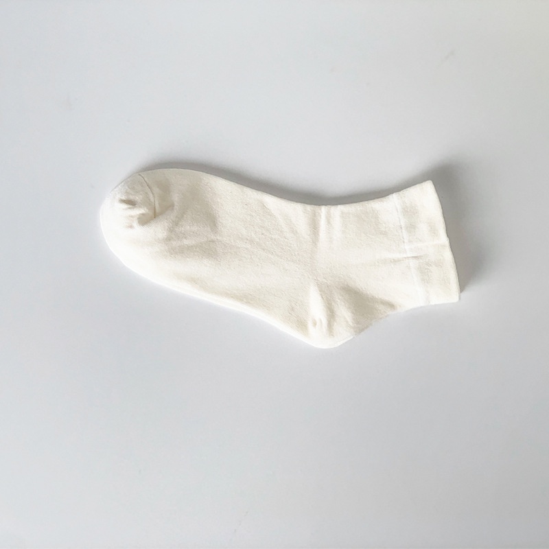 Vớ cotton Phối Ren Mỏng Màu Trơn Dễ Thương Phong Cách Nhật Bản