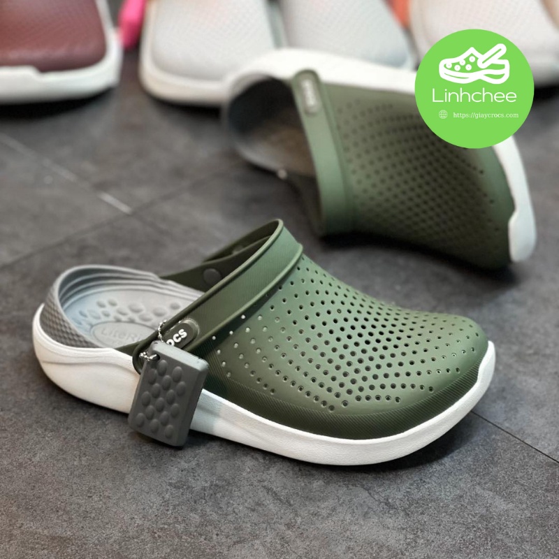  Dép Sục Literide màu Rêu mẫu mới 2020., hàng full box