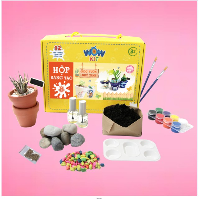 Hộp vẽ sáng tạo Wow Kit: Chủ đề Góc vườn nhỏ xinh, giúp bé rèn luyện tư duy sáng tạo (phù hợp với trẻ từ 4 tuổi trở lên)