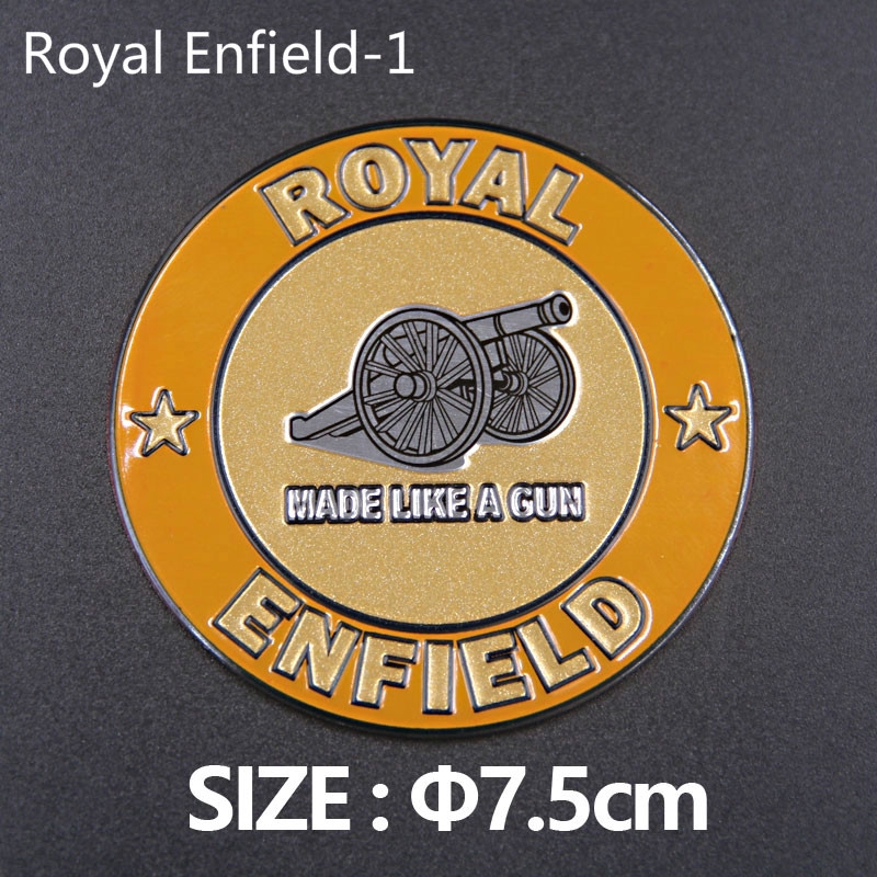 Sticker phong cách Royal Enfield cổ điển dùng dán trang trí xe moto