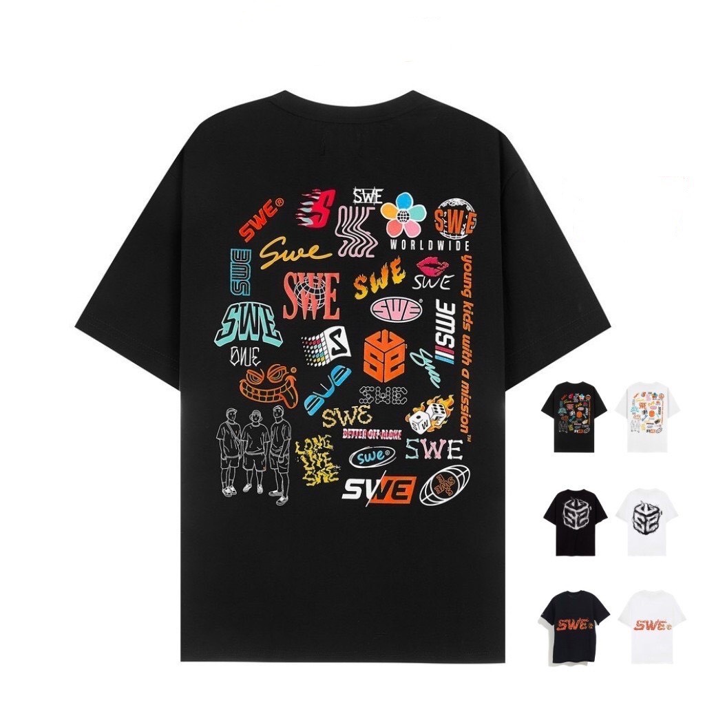 Áo thun tay lỡ Unisex Nhiều Mẫu Mã Siêu HOT, áo phông form rộng ATL07 Chất Vải mềm mịn co dãn 4 chiều không nhăn