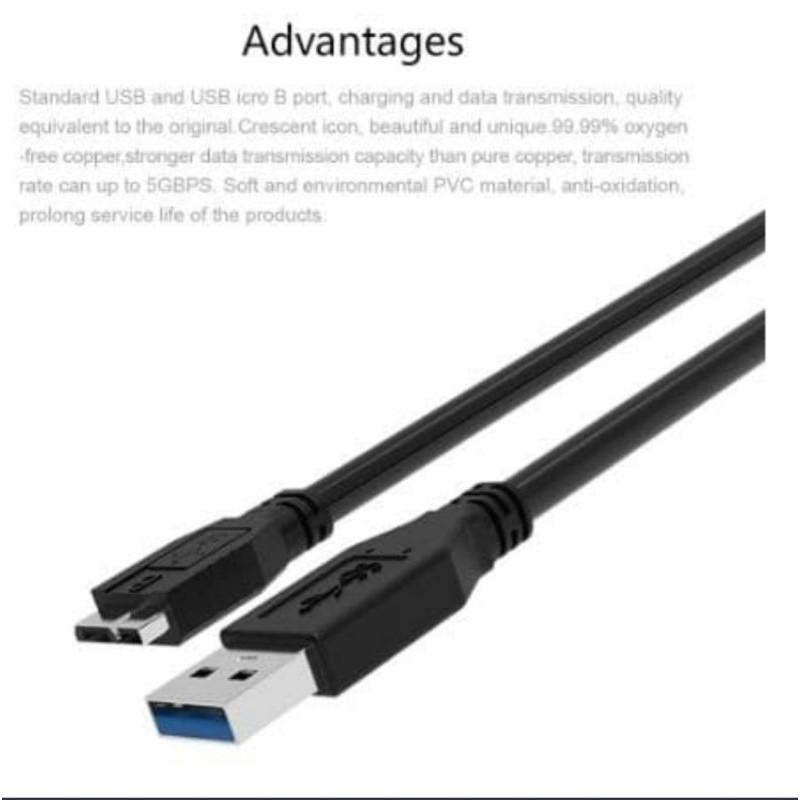 Dây Cáp Ổ Cứng Ngoài 0.3m / Usb 3.0 Dài 30cm