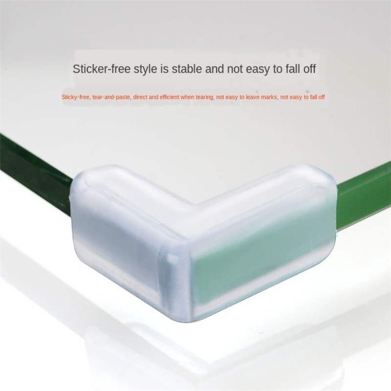 Bọc Góc Bàn Silicon Hình Kẻ Vuông chữ L, Miếng Bịt Cạnh Bàn Kính, Cạnh Tủ , An Toàn Cho Bé, Tránh Va Chạm - Homewares