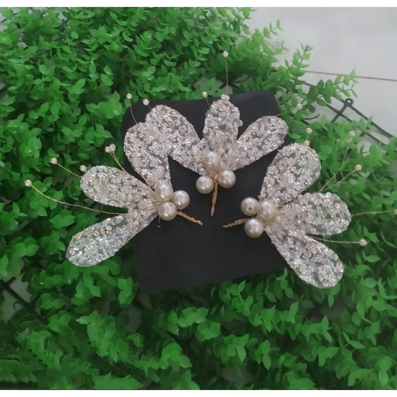 sét 3 cài tóc cô dâu 75k