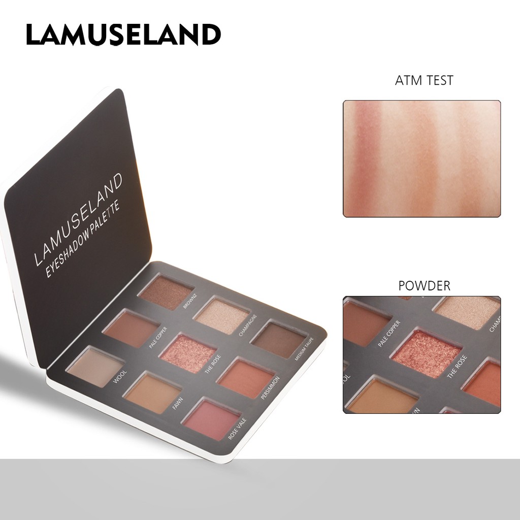 Bảng phấn mắt LAMUSELAND LA33 9 màu thời thượng 12g