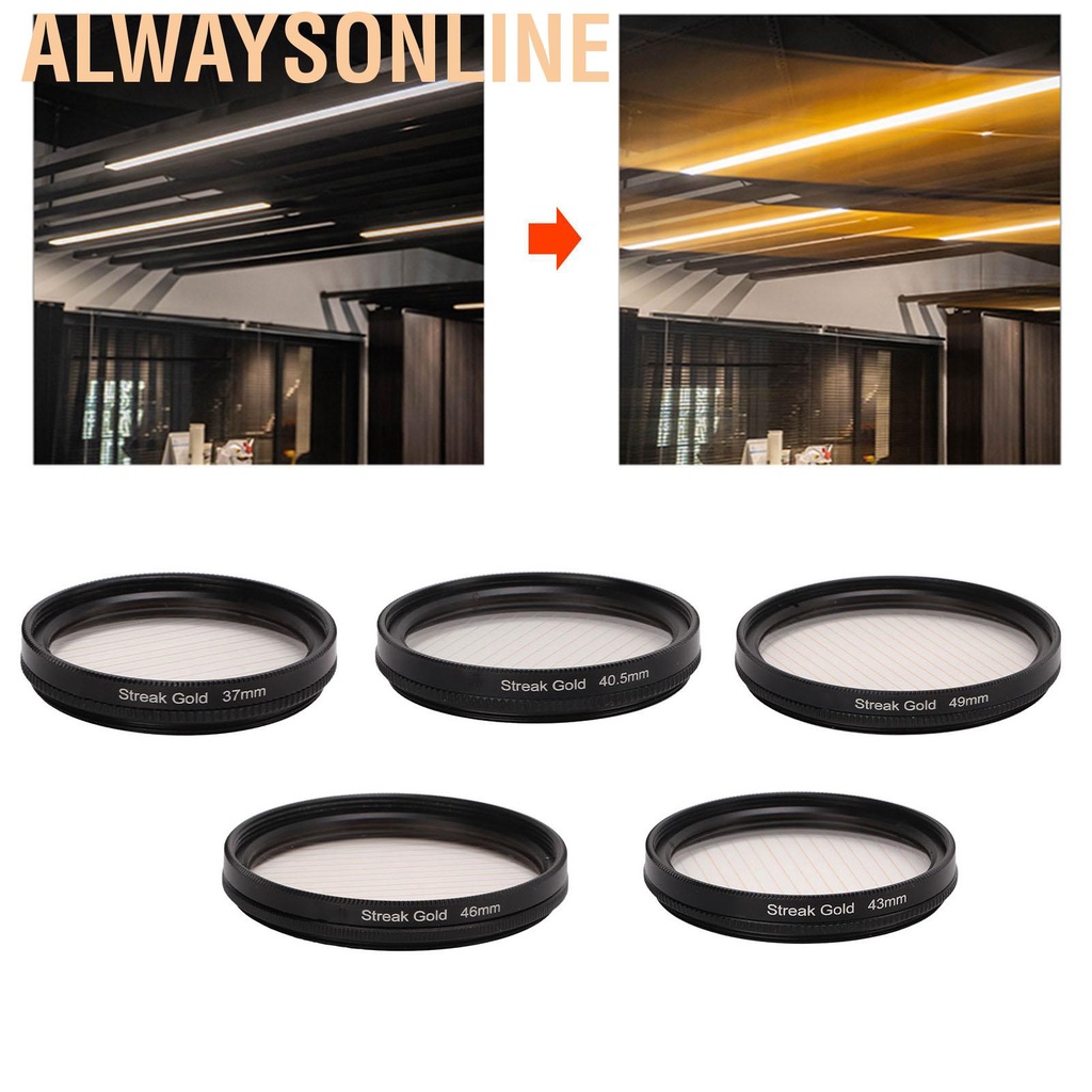 Kính Lọc Hiệu Ứng Streak Anamorphic Tự Nhiên Độ Nét Cao Chống Trầy Xước Màu Vàng Kim Phản Quang Thấp Cho Tv