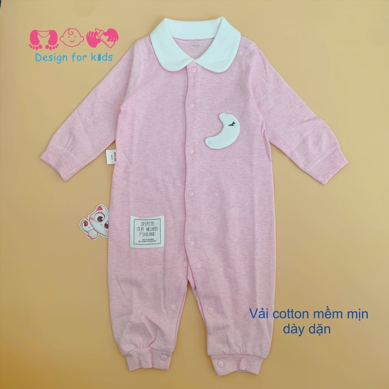 (Link 5) Sleepsuit bộ body dài tay có cổ hàng xuất dư hãng OMIDO cho bé trai và bé gái (Chọn mẫu)
