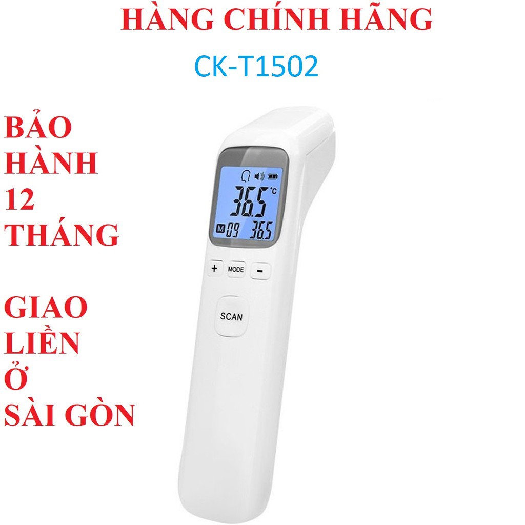 Máy nhiệt kế điện tử hồng ngoại - máy đo nhiệt độ cơ thể CK-T1502