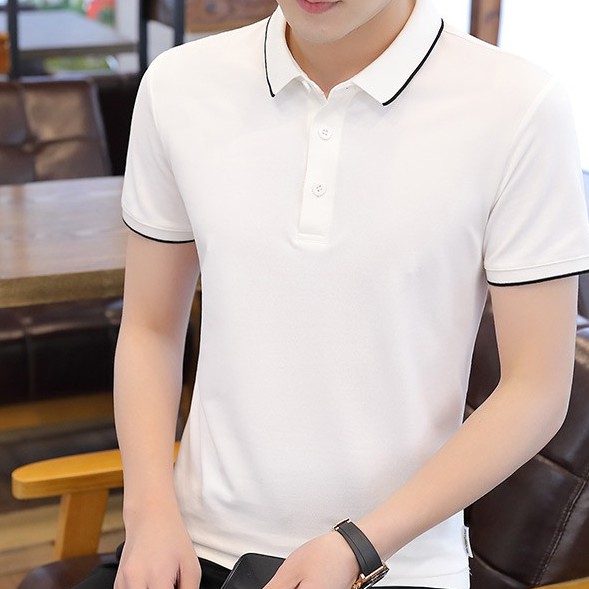 Áo Polo màu Trắng chất liệu Lacoste Thể Thao mềm mịn thoáng mát – Áo thun Nam Nữ có cổ. Nhận IN ẤN theo yêu cầu. | BigBuy360 - bigbuy360.vn