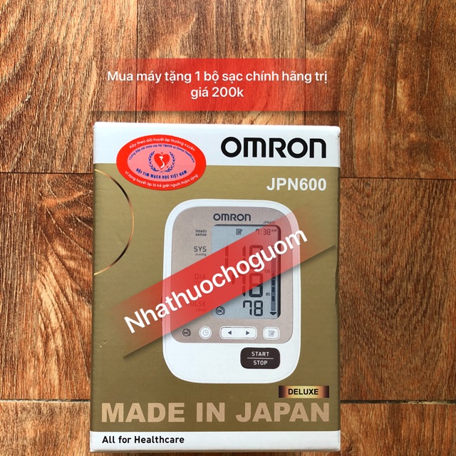 💥💥💥 Tặng ngay 1 bộ sạc chính hãng khi mua Máy đo huyết áp bắp tay Omron JPN600