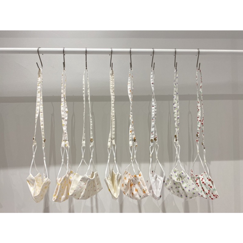 KHẨU TRANG VẢI LINEN 3 LỚP  - KÈM DÂY ĐEO