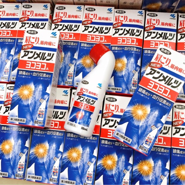 [Hỏa tốc HCM] Dầu nóng xoa bóp Yoko Yoko Kobayashi 80ml giảm đau cổ vai gáy, đau cơ nội địa Nhật Bản