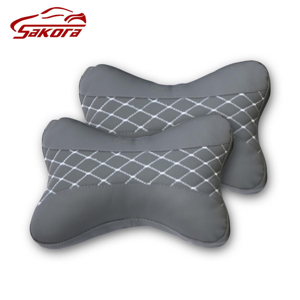[HCM]Sakora Đôi Gối tựa đầu trên ô tô xe hơi chống mỏi cổ (2pc)-【ZT N26】