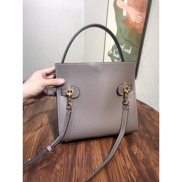 Túi xách nữ da thật cao cấp hiệu Tory Burch dòng LEE RADZIWILL DOUBLE BAG hàng vip 1-1